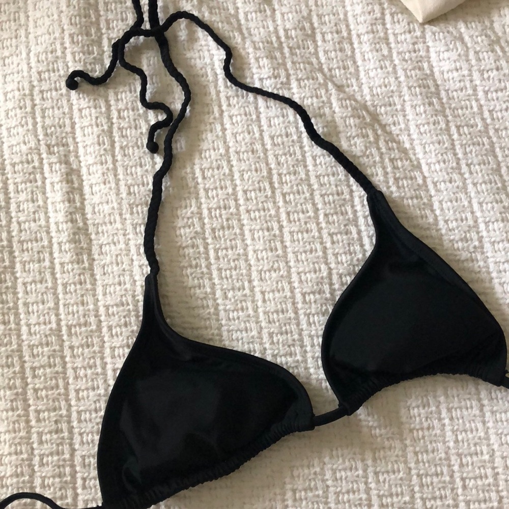 Target xhilararion black bikini top, size medium.